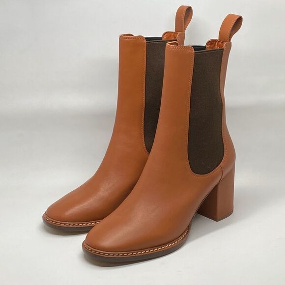 Ulla Johnson Taryn 70MM Leather Chelsea Booties size 38.5 - Picture 4 of 13